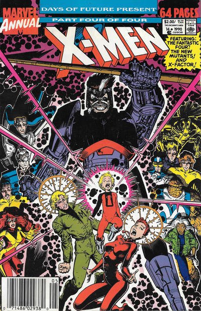 Uncanny X-Men, The Annual #14 (Newsstand) FN ; Marvel | Gambit