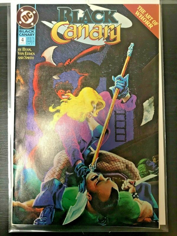 BLACK CANARY #1-2, 4 3PC LOT (VF) PAINTED COVER!! 1993