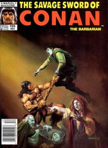 Savage Sword of Conan #155 (Newsstand) FN ; Marvel | Dorian Vallejo