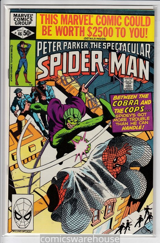SPECTACULAR SPIDER-MAN (1976 MARVEL) #46 VF A02385