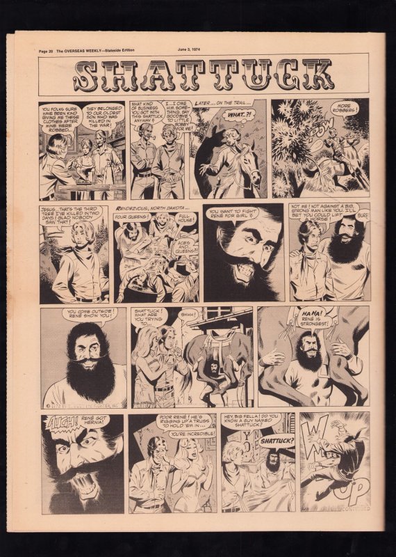 The Overseas Weekly - Sally Forth & Cannon comics by Wallace Wood (1974) FN+