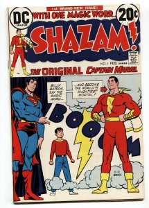 SHAZAM #1-1973-DC-CAPT MARVEL-SUPERMAN-high grade VF+