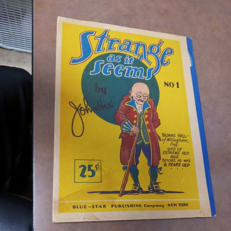 1932 Strange As It Seems #1 Bluestar Publishing Co NY 1st comic squarebound book