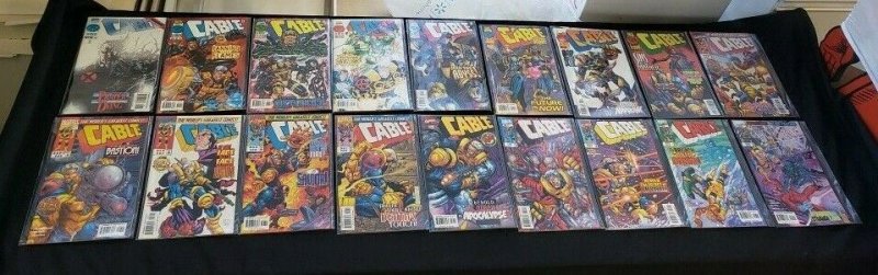 CABLE 81PC (VF/NM) ISSUES #-1,1-42, 44-78, 87, 1999,& /MACHINE MAN '98 - 1993-99