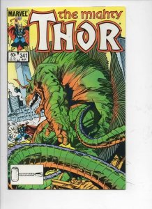 THOR #341 VF/NM God of Thunder Simonson 1966 1984, more Thor in store, Marvel