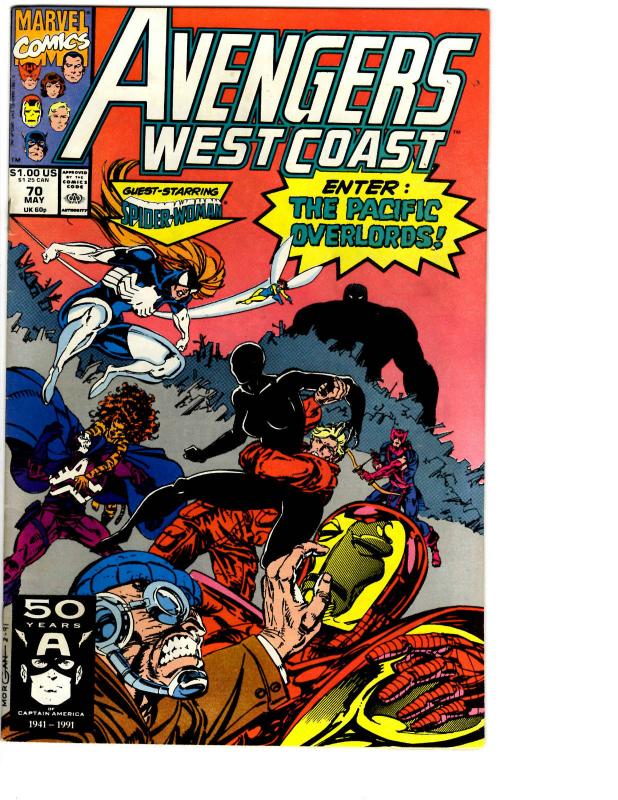 10 Avengers West Coast Marvel Comic Books # 61 62 63 64 65 66 67 68 69 70 BH6