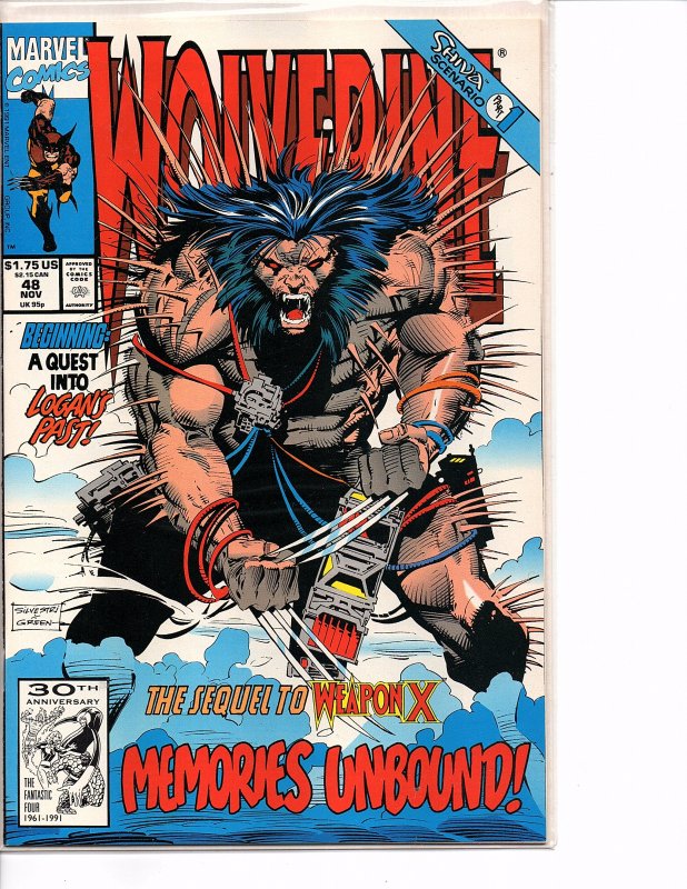 Marvel Comics Wolverine #48 Marc Silvestri NM Sabretooth