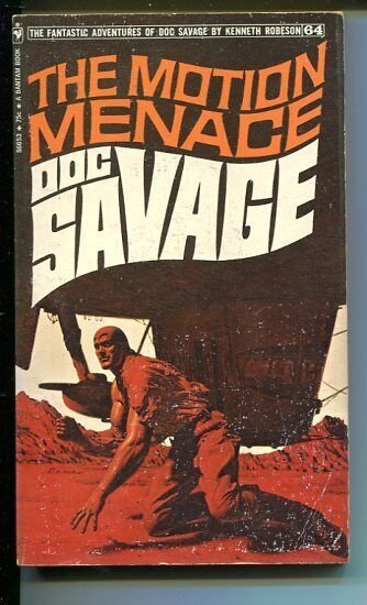 DOC SAVAGE-THE MOTION MENACE-#63-ROBESON-VG-JAMES BAMA COVER-1ST EDITION VG