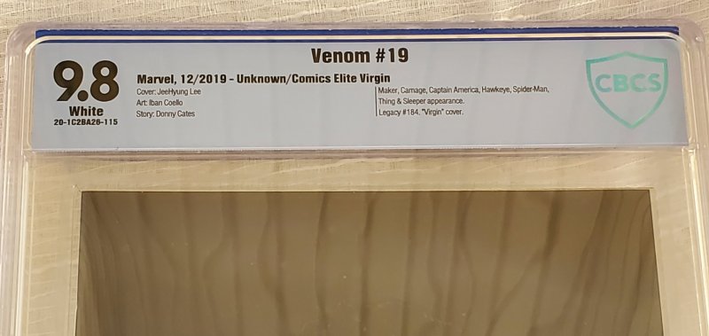 New CBCS Slab! Venom #19 - CBCS 9.8 - Unknown Virgin Cover