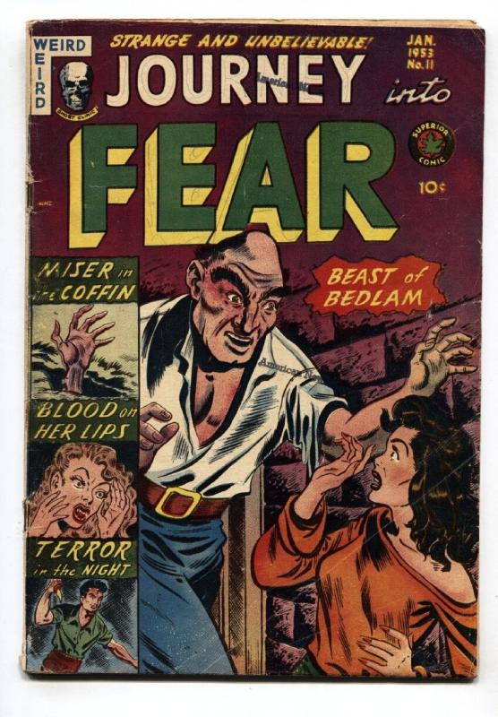 Journey Into Fear #11 Pre-code horror-Superior-Women being whipped-Violent