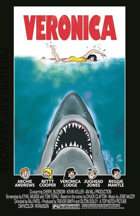 Archie's TV Laugh-Out #79C VF/NM ; Archie | Foil Variant Jaws Tribute