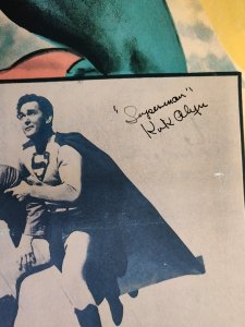 1950 Atom Man Vs Superman Chapter 7 Repo 27 x 41 Poster signed by Kirk Alyn