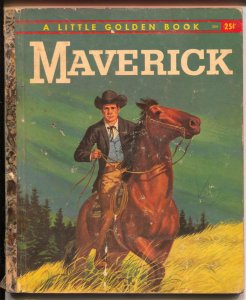 Maverick #354 1959-Little Golden Book-James garner TV show-G