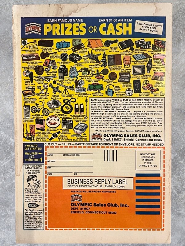 Fantastic Four Annual #16 (1981) Direct – 1st Dragon Lord Ditko Art G/VG Marvel