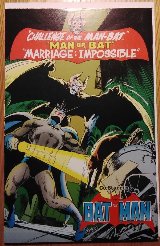 Man-Bat vs. Batman No. 1 Neal Adams (1984)