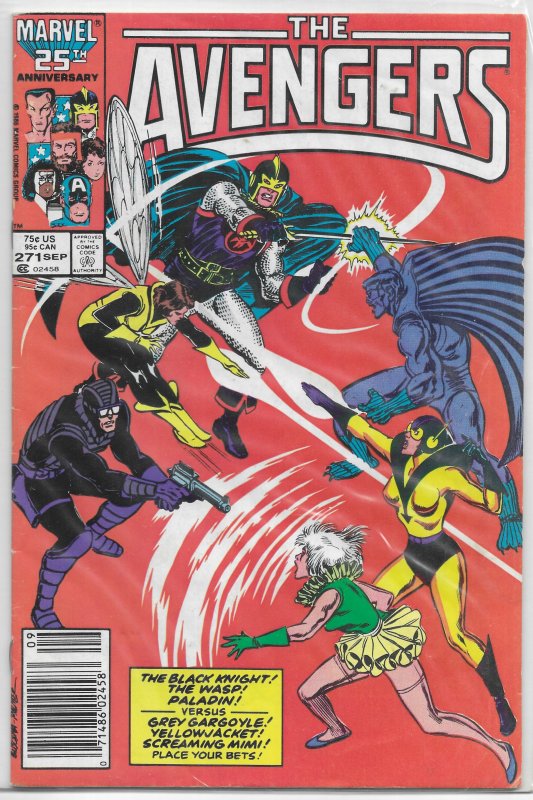 Avengers   vol. 1   #271 GD new Yellowjacket, Paladin, Wasp