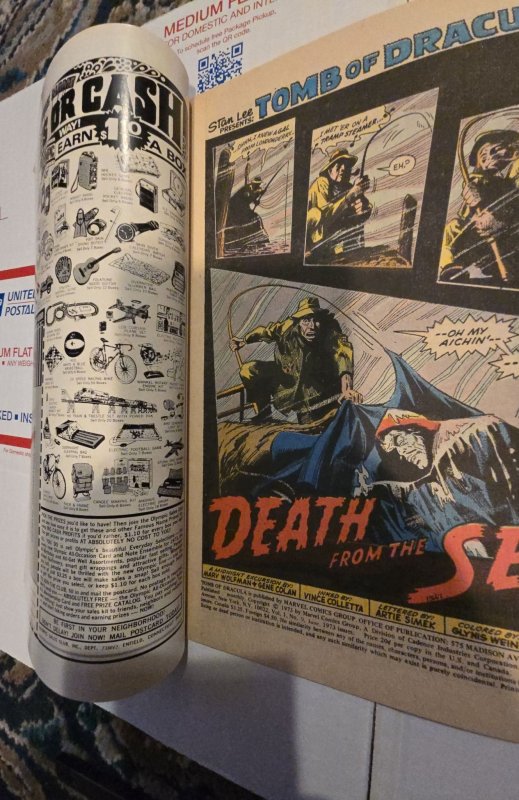 Tomb of Dracula #9 (1973)behold the fire cross