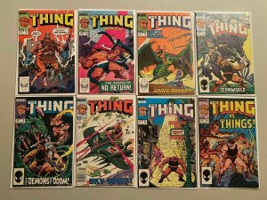 Thing comic near set 35 different from #1-36 missing #35 avg 7.0 FN VF (1983)
