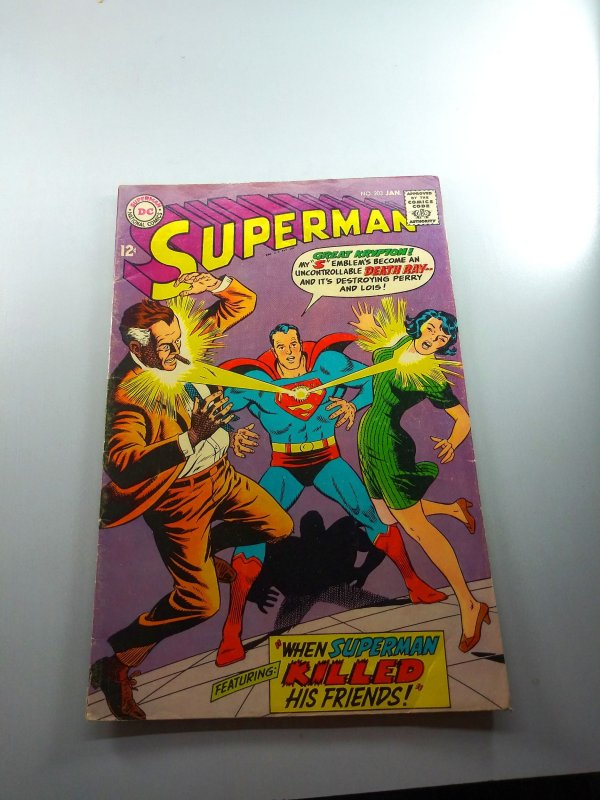 Superman #203 (1968) - VG/F
