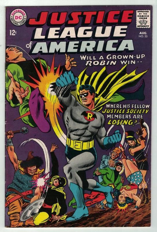 JUSTICE LEAGUE OF AMERICA  55 VG-F Aug. 1967 COMICS BOOK