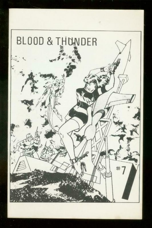 BLOOD AND THUNDER FANZINE #7 1967-ORIGINAL COMIC STRIPS FN/VF 