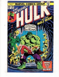 The Incredible Hulk #189 (7.5-8.0) 1975 MOLE MAN Appearance CLASSIC Cover