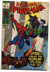 AMAZING SPIDER-MAN #97--Drug abuse issue--1971--GREEN GOBLIN--MARVEL