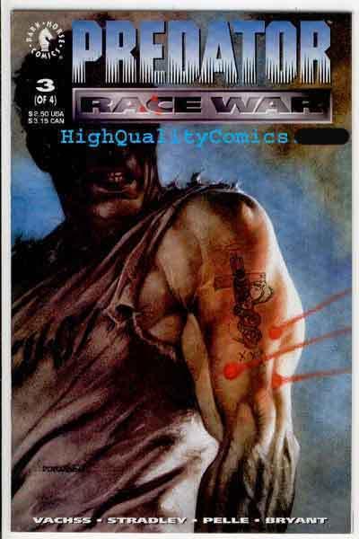 PREDATOR : RACE WAR #3, NM+, Hunter, Beast, Monster, Vachss, 1993