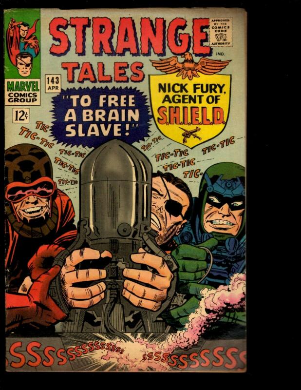 Strange Tales # 143 VG/FN Marvel Comic Book Nick Fury & Dr. Strange Avengers NE3