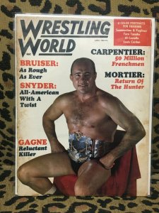 VINTAGE WRESTLING WORLD MAGAZINE - APRIL 1968 - GOOD-