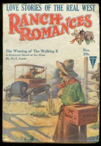 RANCH ROMANCES NOV 1926-WESTERN PULP--HE-MEN vs HYMEN” -- CLAYTON - VG+