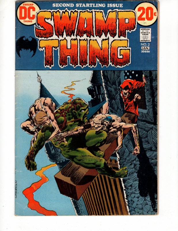 Swamp Thing #2 (1973) Berni Wrightson Classic DC Horrror!!! / ID#278