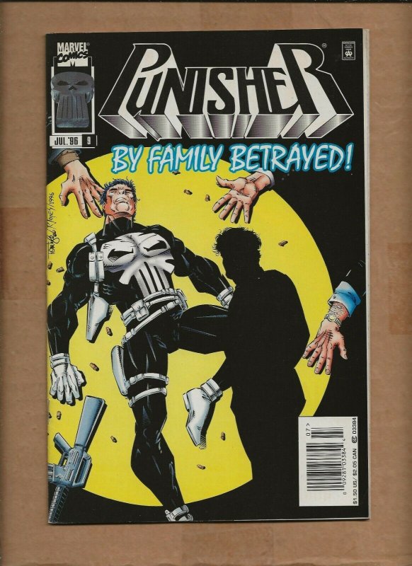 PUNISHER #9 NEWSSTAND UPC CODE VARIANT MARVEL 1996 