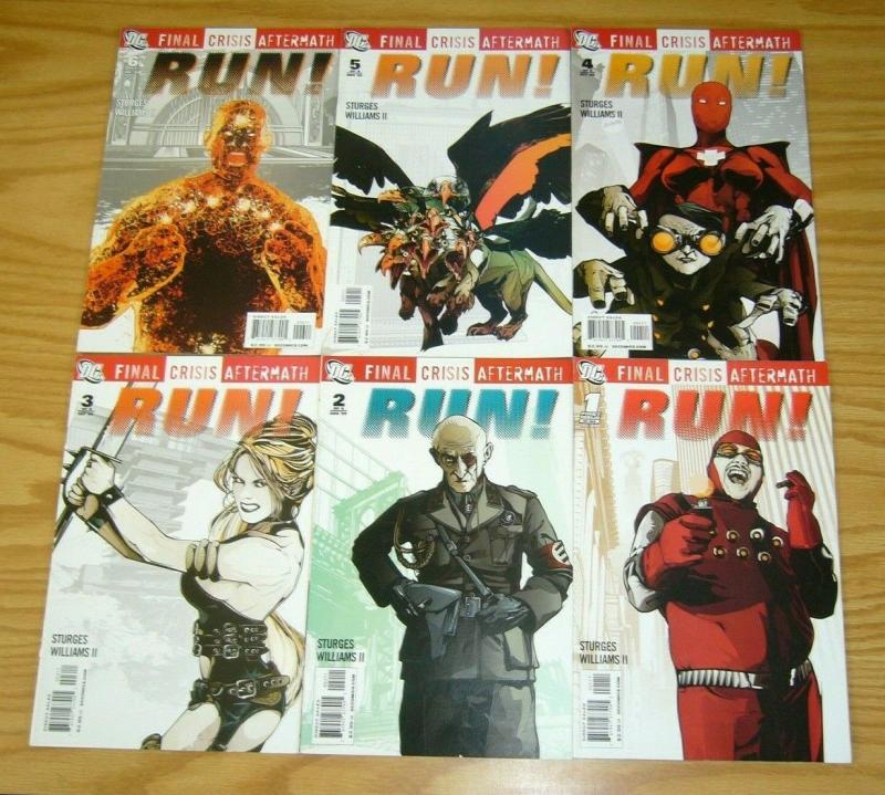 Final Crisis Aftermath: Run! #1-6 VF/NM complete series - dc comics 2 3 4 5 set