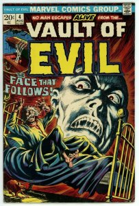 Vault of Evil #4 (1973) - 3.0 GD/VG *Frank Brunner Cover*