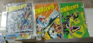 DNA AGENTS  #  4 5 7 1983  ECLIPSE  COMICS  copper age evanier