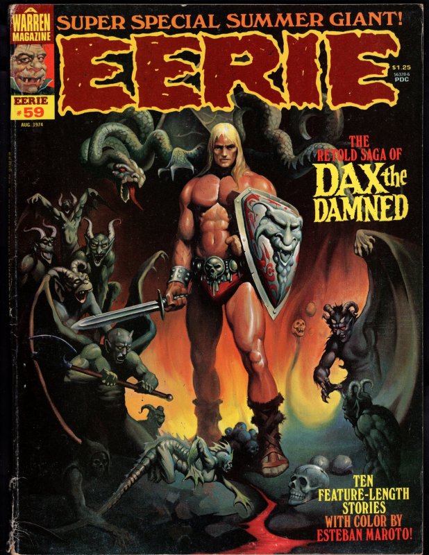 Eerie #59 (1974) DAX THE DAMNED! Warren Horror Magazine