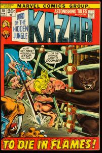 ASTONISHING TALES #10-KA-ZAR-MARVEL-SMITH/BUSCEMA ART FN/VF