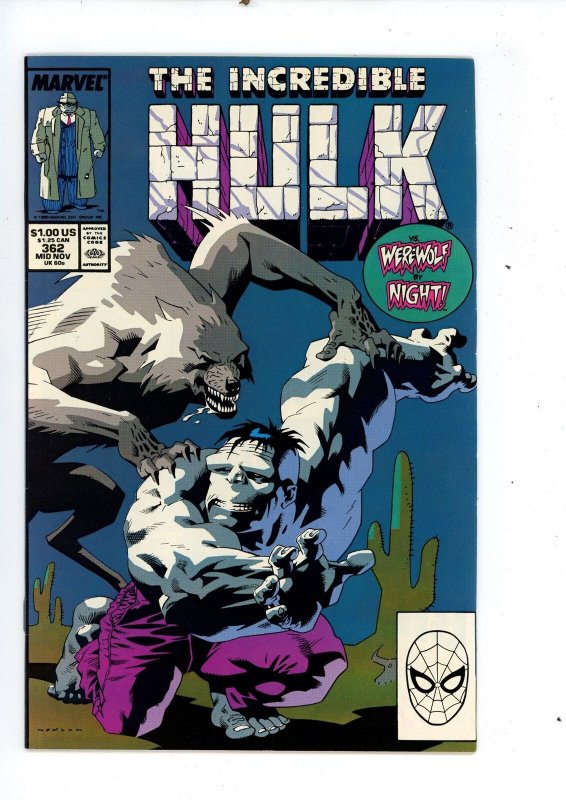 The Incredible Hulk #362 (1989) Hulk Marvel Comics