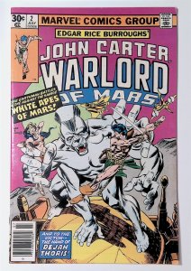 John Carter, Warlord of Mars #2 (July 1977, Marvel) 7.5 VF-