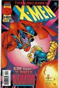 The Uncanny X-Men #341 Scott Lobdell Gladiator NM