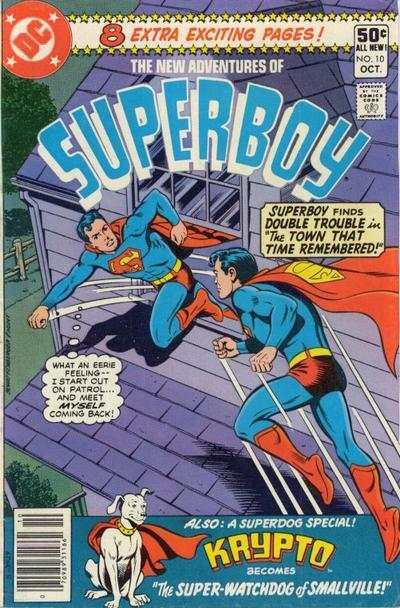 New Adventures of Superboy #10, Fine- (Stock photo)