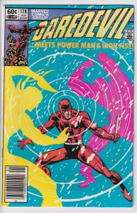 DAREDEVIL #178 NEWSSTAND (Jan 1982) FVF 7.0, white.