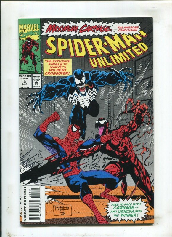 Spider-Man Unlimited #2 - Direct Edition - Maximum Carnage End (9.2OB) 1993