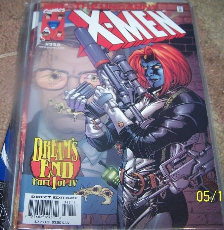 UNCANNY X-MEN #388 Dec 2000, Marvel dreams end mystique cable rogue