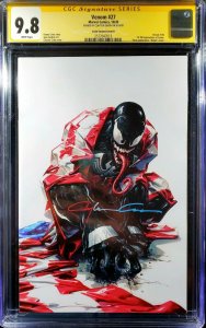 ? Venom #27 WHITE COVER B VIRGIN variant CGC SS 9.8 ? SIGNED BY CLAYTON CRAIN