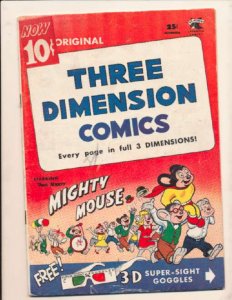 Mighty Mouse (1947 Series) 3-D #2, VG+ (Actual scan)