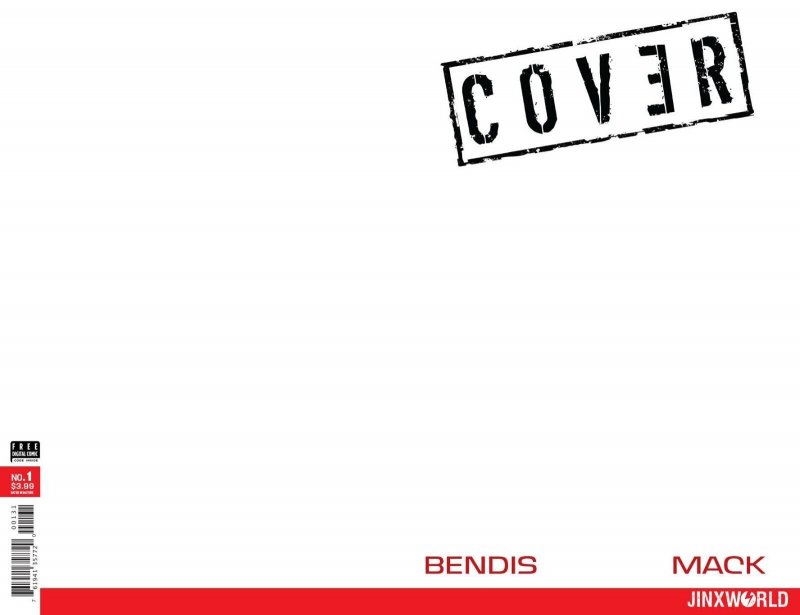 Cover #1 Blank Sketch variant cover Bendis/Mack - DC Comics/Jinxworld - 2018