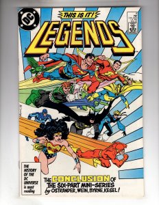 Legends #6 (1987) VF+ John Byrne Story & Art! / EBI#2