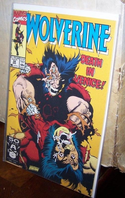 Wolverine #38 (Apr 1991, Marvel) death in venace